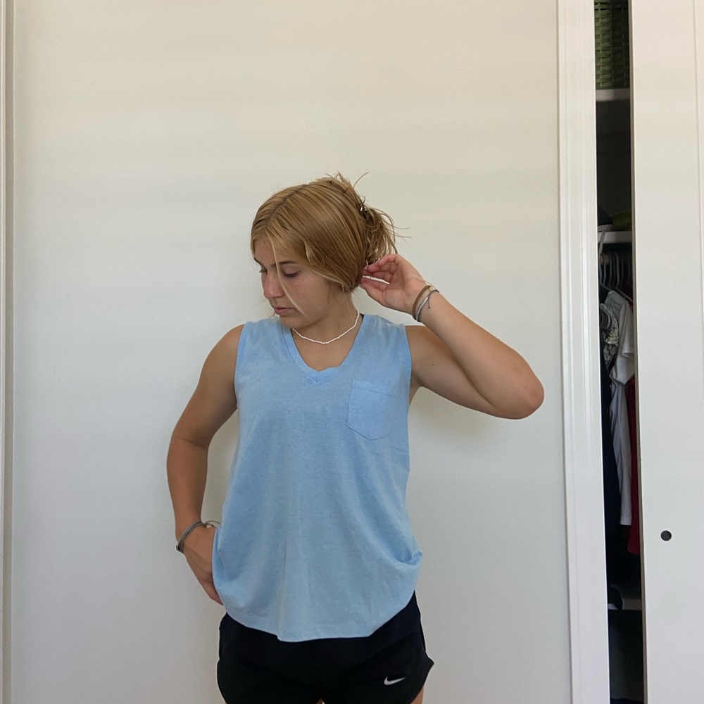 Light weight blue tink top